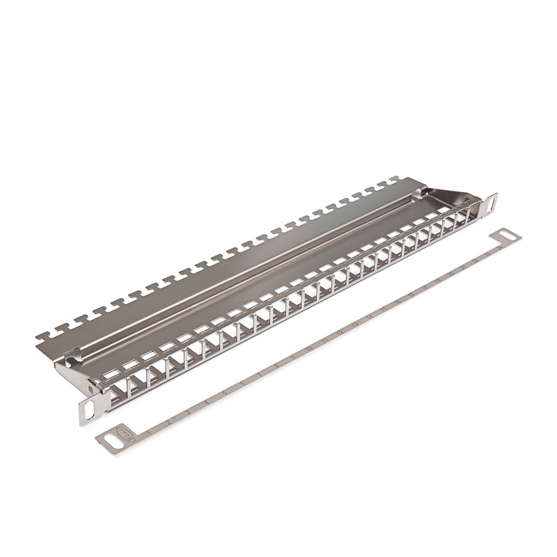 Keline patch panel, HD, pre 24xRJ45, neosadený 0,5U